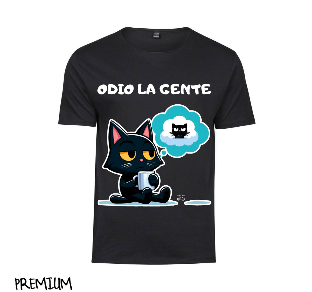 T-shirt Donna GATTO ODIO ( GO88356987 ) - Gufetto Brand 