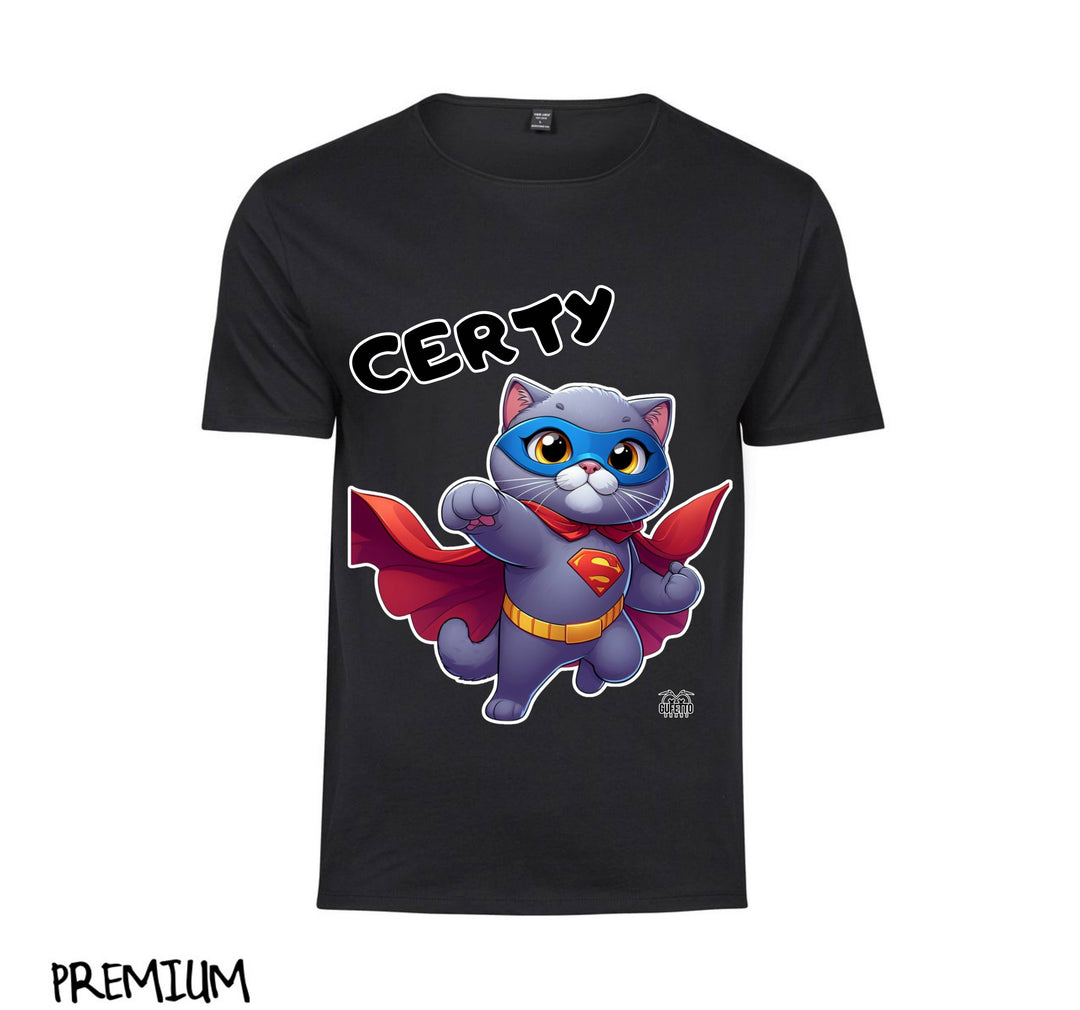 T-shirt Uomo CERTY SUPER EROE CERTOSINO ( CE93638596 ) - Gufetto Brand 