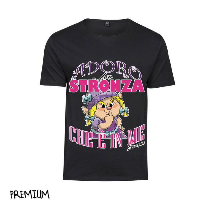 T-shirt Donna STRONZOLA ADORO ( AD87891236558 ) - Gufetto Brand 