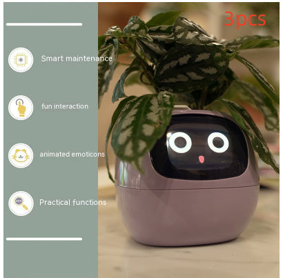 Smart Planter Divertimento senza fine Oltre 49 ricche espressioni 7 sensori intelligenti e chip AI rendono la coltivazione delle piante facile e divertente