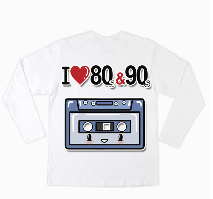 T-shirt Donna I LOVE 80/90 MUSICASSETTA ( M44400874 ) - Gufetto Brand 