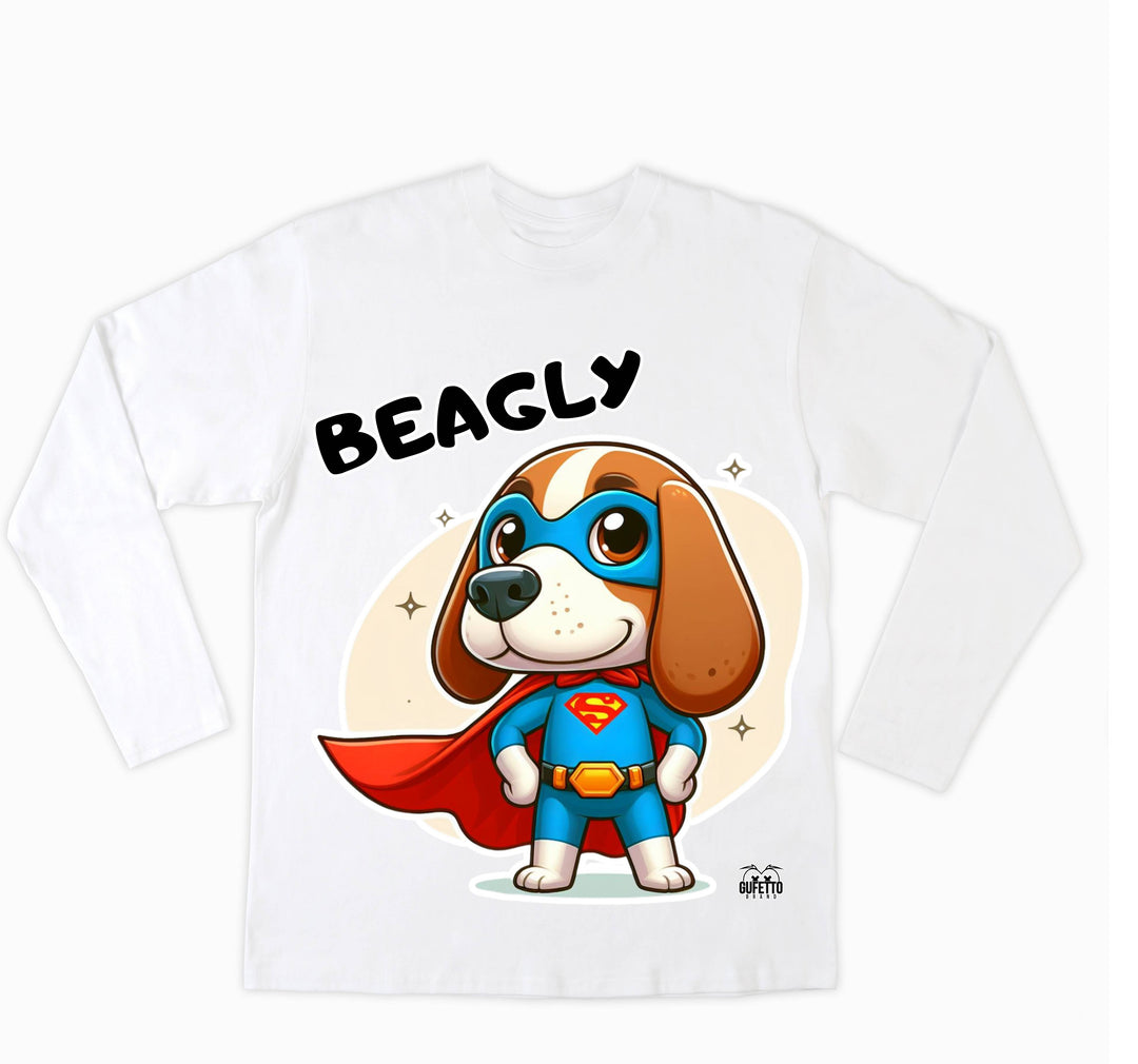 T-shirt Uomo BEAGLY SUPER EROE ( BE2385746985 ) - Gufetto Brand 