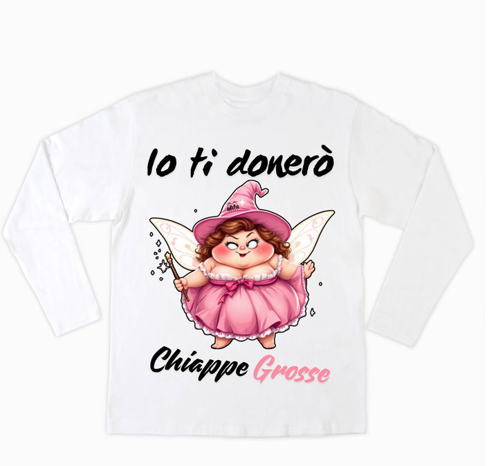 T-shirt Donna Le Fatine Ignoranti CHIAPPE GROSSE ( CG7098452 )