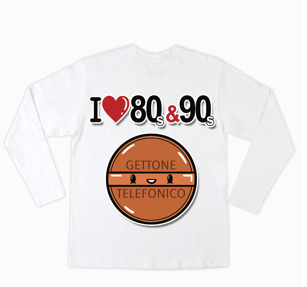 T-shirt Uomo I LOVE 80/90 GETTONE ( G70009217 ) - Gufetto Brand 