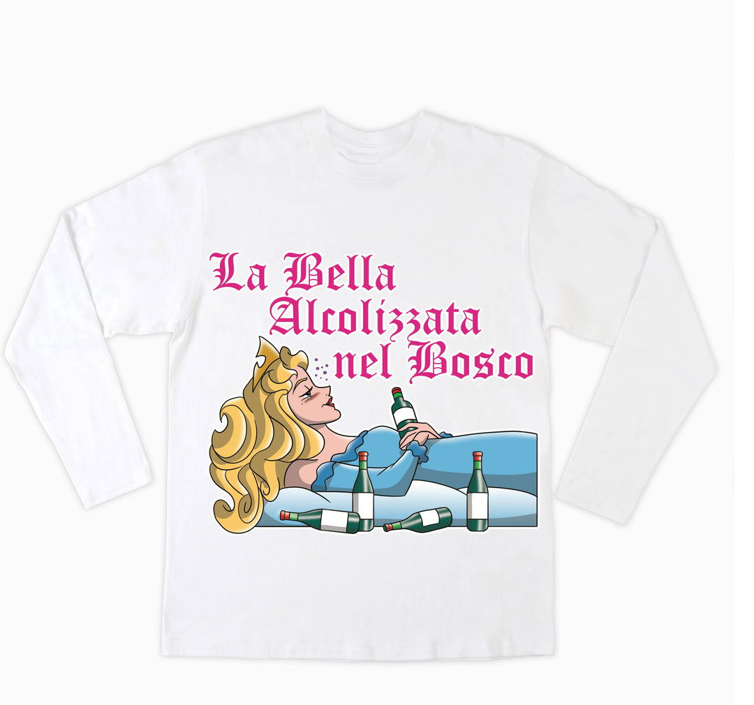 T-shirt Donna LA BELLA ALCOLIZZATA ( AL670423091 ) - Gufetto Brand 