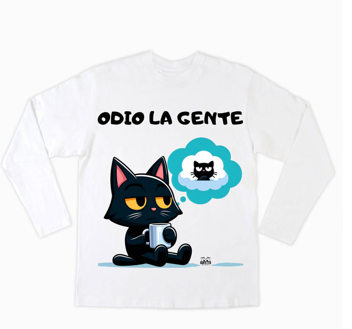 T-shirt Donna GATTO ODIO ( GO88356987 ) - Gufetto Brand 