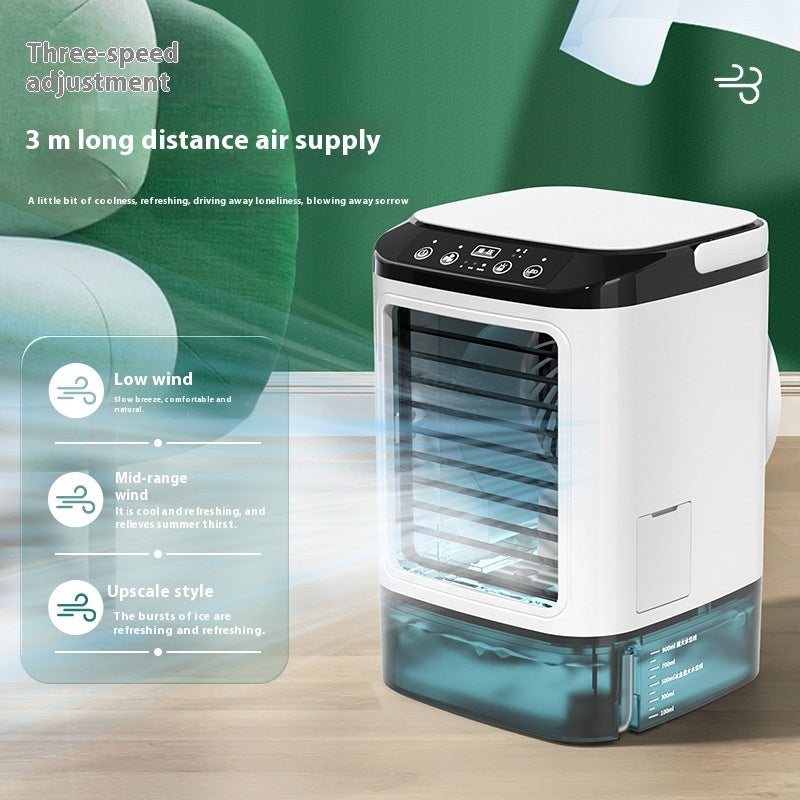 Nuovo stile di raffreddamento dell'aria Desktop condizionatore d'aria Ventilatore Doppio spruzzo di raffreddamento Ventilatore elettrico Dispositivo di raffreddamento dell'aria USB Refrigerazione portatile