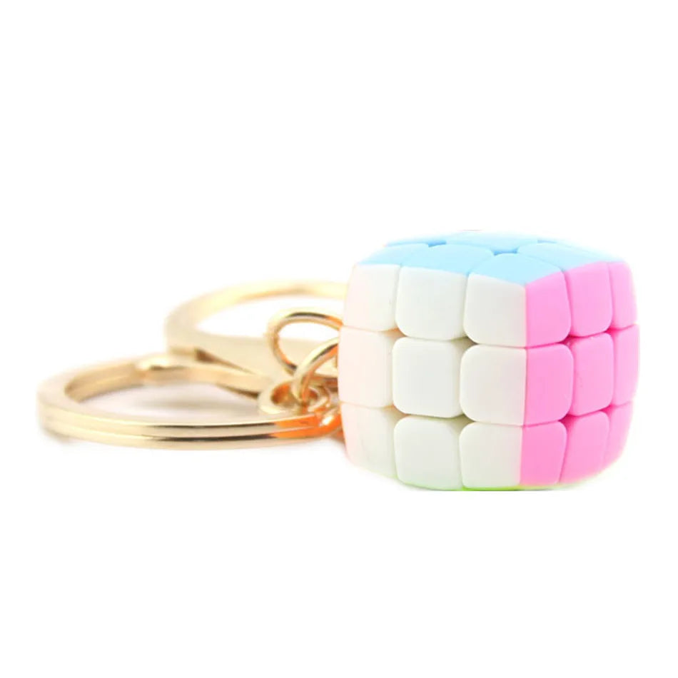 Yongjun pillowed 2cm 3.5cm 4.5cm Mini 3x3x3 Magic Puzzle Antistress Cube keychain Professional YJ 3x3 Speed Cube Educational Toy