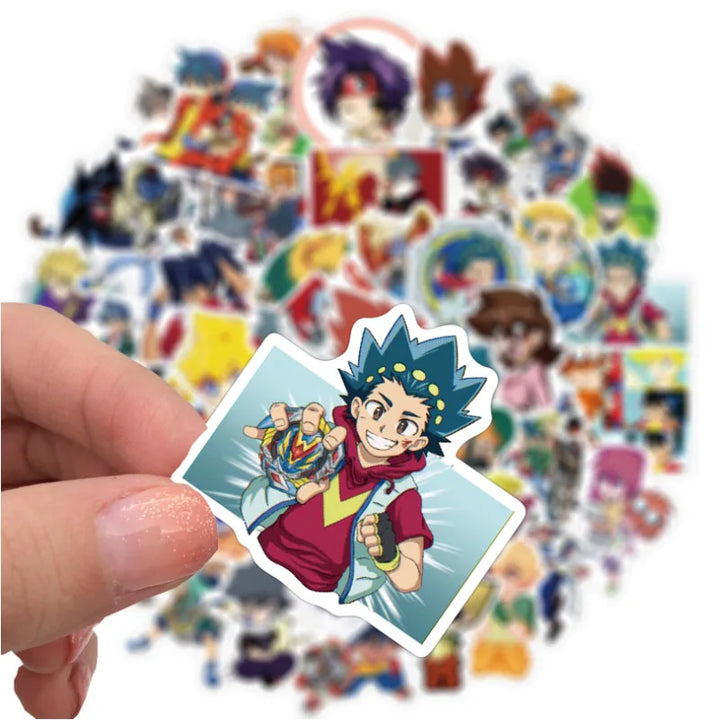 10/30/50Pcs  Animation battle beyblade sticker waterproof  Snowboard phone Laptop Luggage Fridge Car Decal Home Decor Stickers - Gufetto Brand 