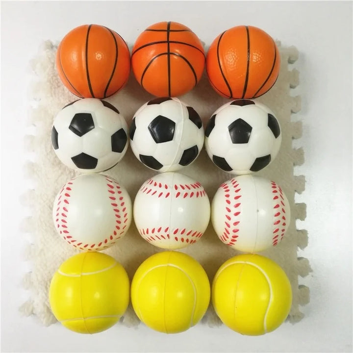 6Pcs/Set Squeeze Ball Toy Football Basketball Baseball Tennis Slow Rising Soft Squishy Stress Relief Antistress Novelty Gag Toy