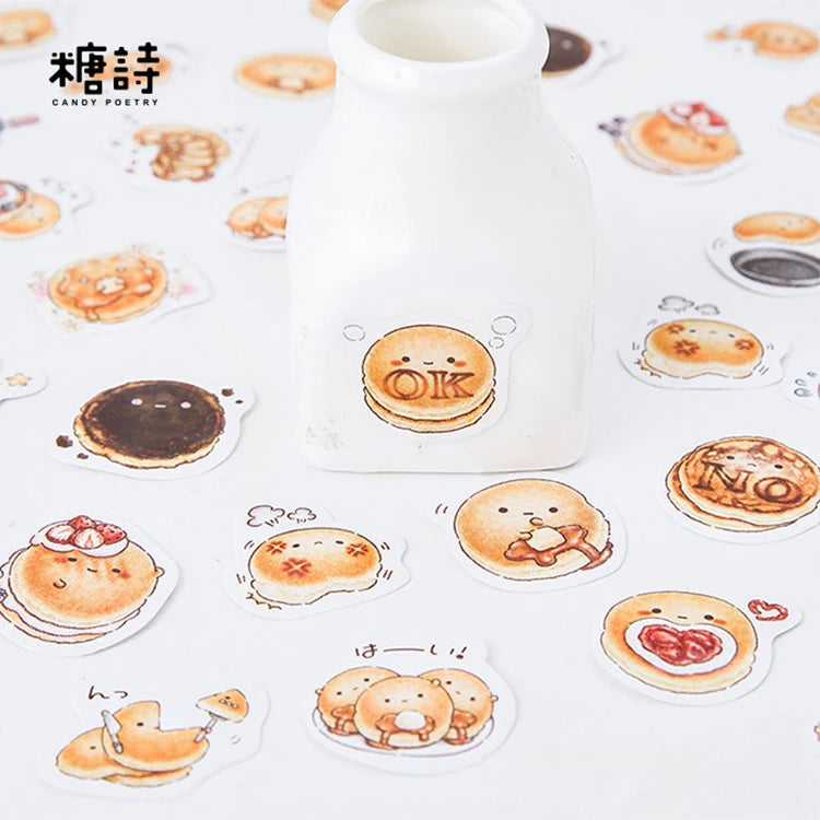 45 Pcs/lot Bread Sticker Decoration DIY Scrapbooking Sticker Stationery Kawaii Handbook Notes Decorative Stickers - Gufetto Brand 