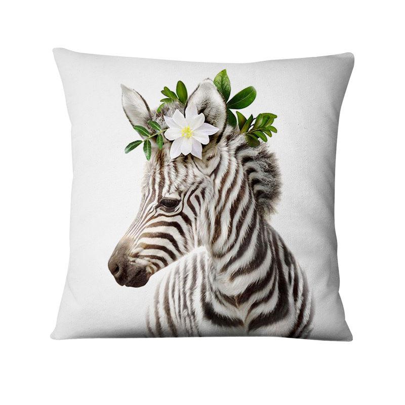 Cuscino decorativo per la casa Animali freschi in fiore Cuscino stampato  Cuscini decorativi Almofada Decorativas Para Sofa Throw Pillow