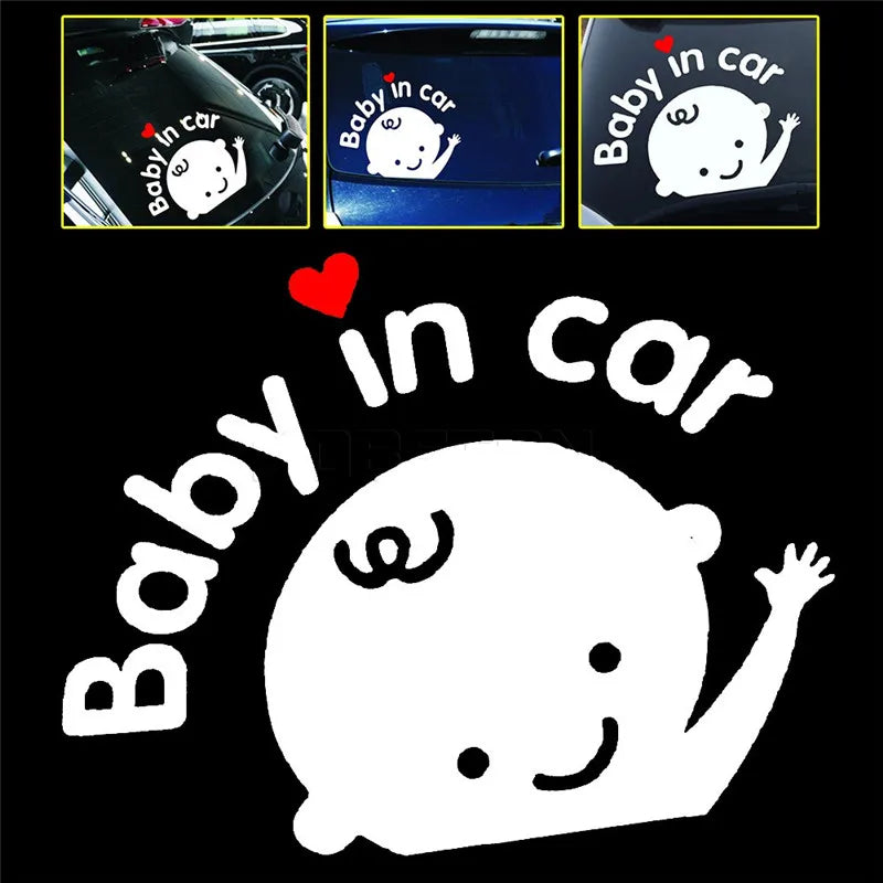 Cartoon Car Sticker Boy Girl Baby in Car on Board Cars Acessories Decoration Auto Stickers - Gufetto Brand 