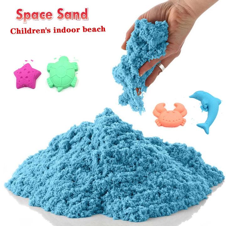 New 1500g Dynamic Sand Toys Magic Clay Colored Soft Slime Space Sand Supplies Play Sand Model Tools Antistress Toys for Kid