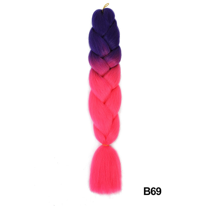 Miss Rola sintetico 24 pollici 100G all'ingrosso singolo colore Ombre incandescente estensione dei capelli torsione trecce jumbo capelli Kanekalon per le donne - Gufetto Brand 