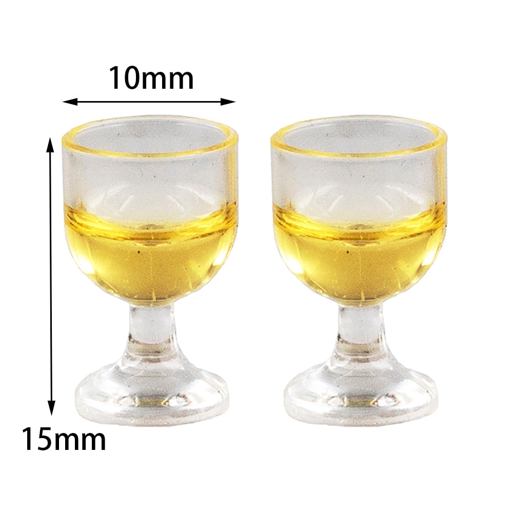 1/12 Miniatura Boccale di birra Mini tazza di limone Bevande Giocattolo per ob11 bjd Blythe Decorazione Accessori per la casa delle bambole - Gufetto Brand 