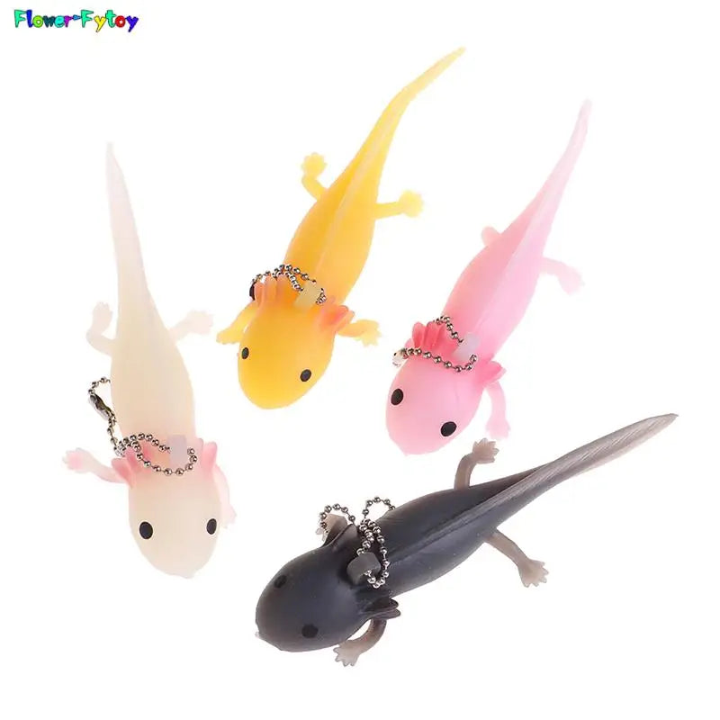 1pc Funny Keychain Antistress Soft Fish Giant Salamande Stress Toy Squeeze Prank Joke Toys For Girls Gag Gifts Brinquedo