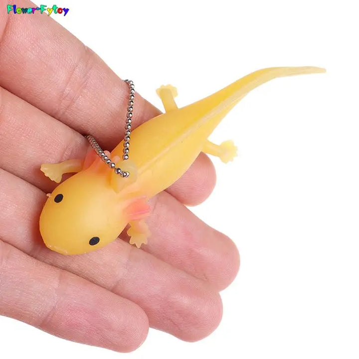 1pc Funny Keychain Antistress Soft Fish Giant Salamande Stress Toy Squeeze Prank Joke Toys For Girls Gag Gifts Brinquedo