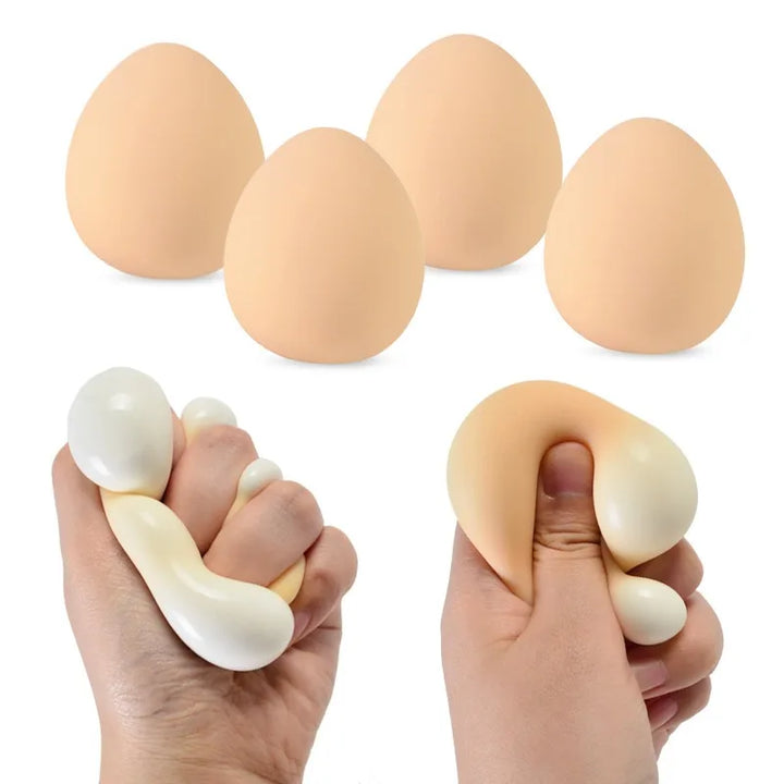 Egg Antistress Fidget Toys Squishy Squeeze Toys Elastic  Funny Stress Relief Games Mini Kids Gift 5PCS/SET