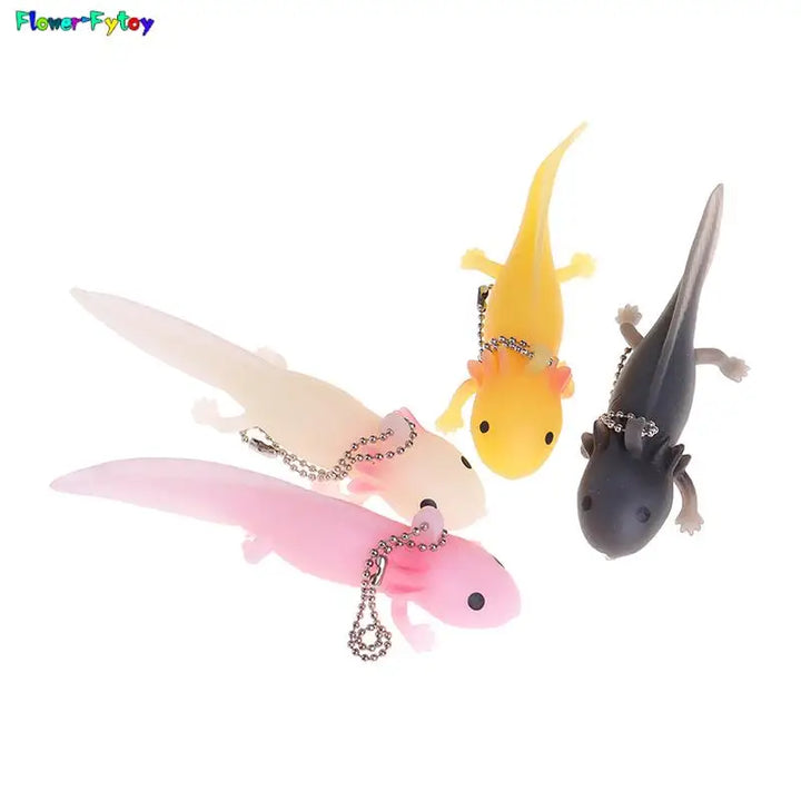 1pc Funny Keychain Antistress Soft Fish Giant Salamande Stress Toy Squeeze Prank Joke Toys For Girls Gag Gifts Brinquedo