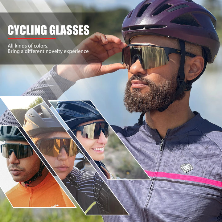 Kapvoe Bicycle Glasses Cycling Sunglasses UV400 Cycling GlassesRiding Bike MTB Mountain Men/Women Eyewear Outdoor Sports Goggles - Gufetto Brand 