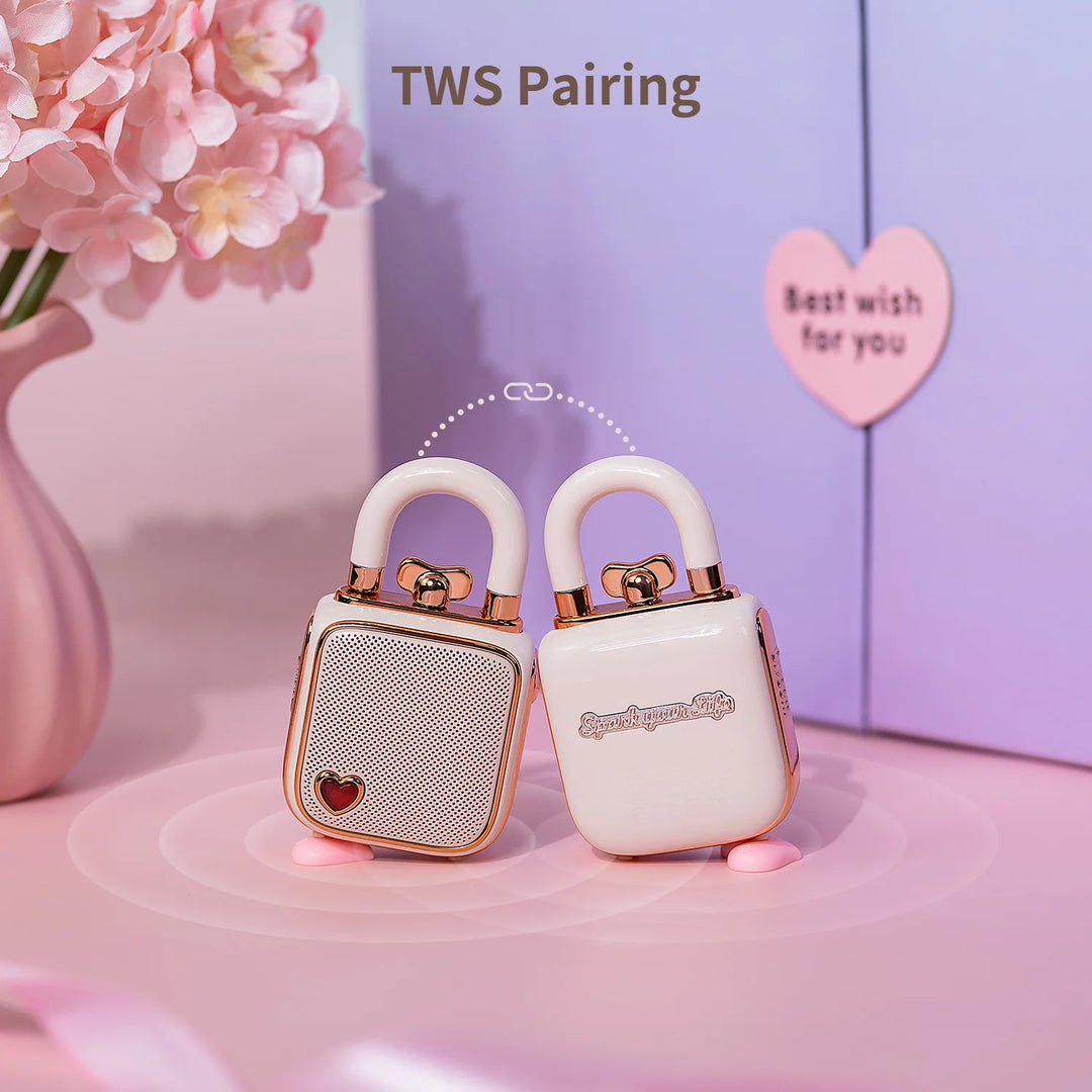 Divoom LoveLock Mini Retro White Noise Sleep Aid Wireless Bluetooth Speaker Portable Bedroom 스피커 רמקול נייד bluetooth עוצמתי