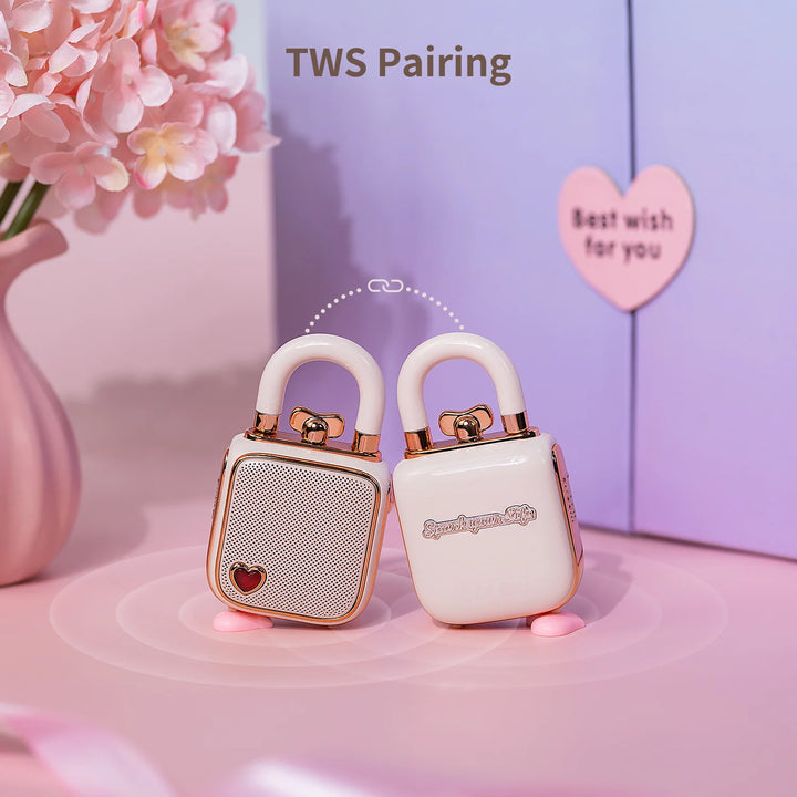 Divoom LoveLock Mini Retro White Noise Sleep Aid Wireless Bluetooth Speaker Portable Bedroom 스피커 רמקול נייד bluetooth עוצמתי