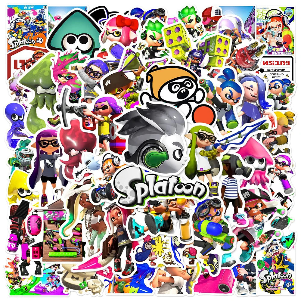 10/30/50PCS Cool Splatoon Game Anime Stickers DIY Phone Motorcycle Laptop Suitcase Cool Fashion Graffiti Sticker Kid Toy Gift - Gufetto Brand 