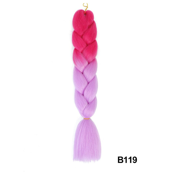 Miss Rola sintetico 24 pollici 100G all'ingrosso singolo colore Ombre incandescente estensione dei capelli torsione trecce jumbo capelli Kanekalon per le donne - Gufetto Brand 