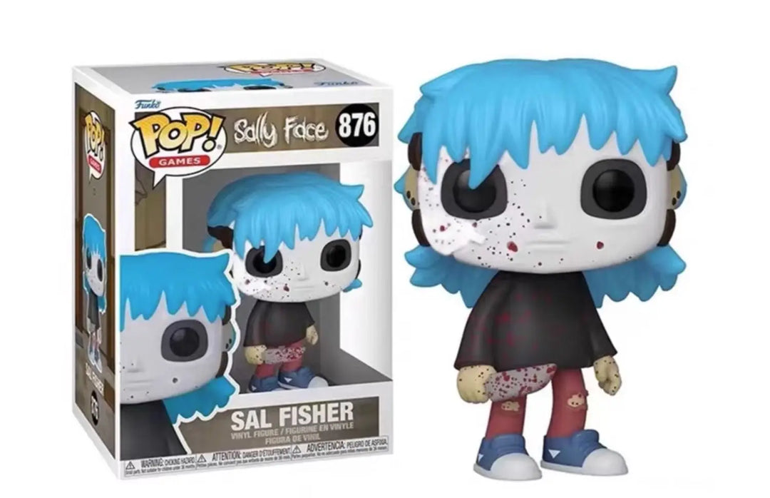 In Stock Funko Pop Sally Face Game Peripheral Niche Pop Doll Model Toy Larry Sal Anime Figure Tabletop Decoration Collect Gifts