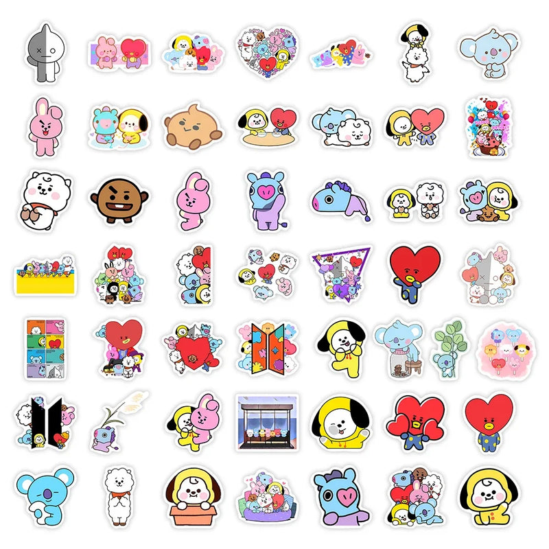 Cute Cartoon Animation Family Stickers DIY Toy Gift Decorative Graffiti Decal for Phone Luggage Laptop Scrapbook Waterproof - Gufetto Brand 