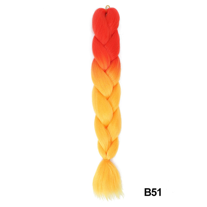 Miss Rola sintetico 24 pollici 100G all'ingrosso singolo colore Ombre incandescente estensione dei capelli torsione trecce jumbo capelli Kanekalon per le donne - Gufetto Brand 