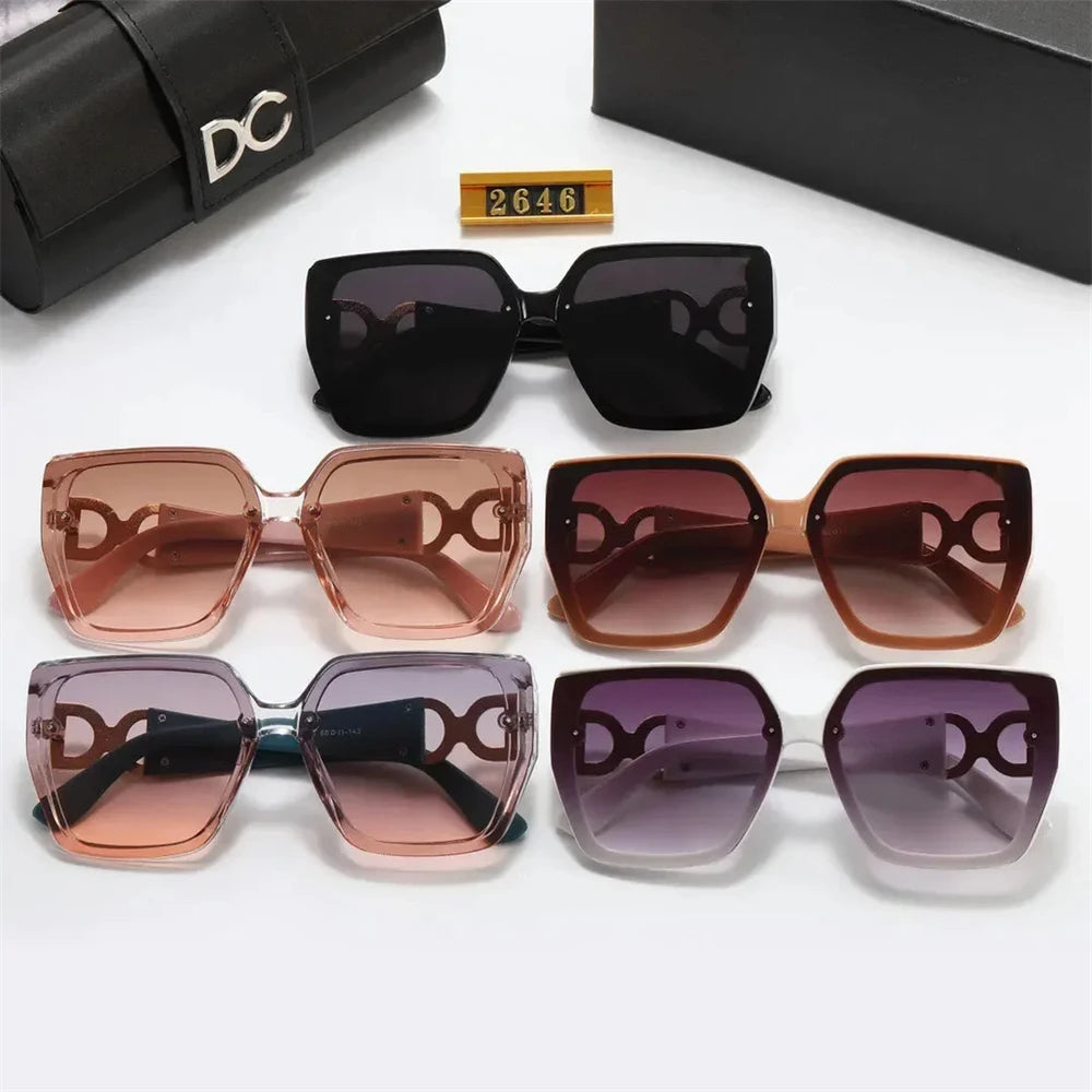 2024 New Fashion Sunglasses Luxury Brand Designer Women Men Retro Square Big Frame Eyewear Uv400 Glasses Outdoor Shopping Gift - Gufetto Brand 