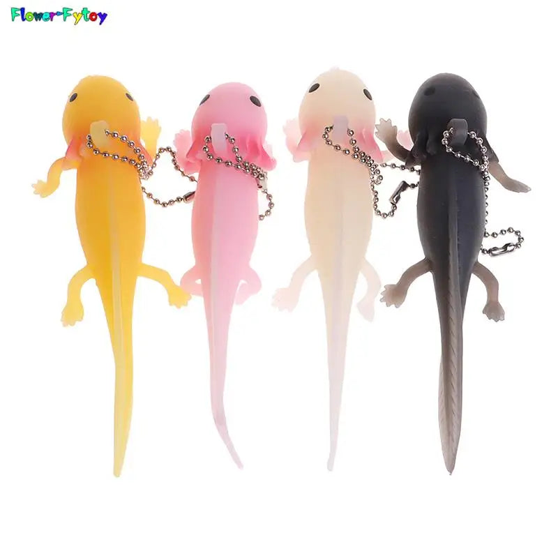 1pc Funny Keychain Antistress Soft Fish Giant Salamande Stress Toy Squeeze Prank Joke Toys For Girls Gag Gifts Brinquedo