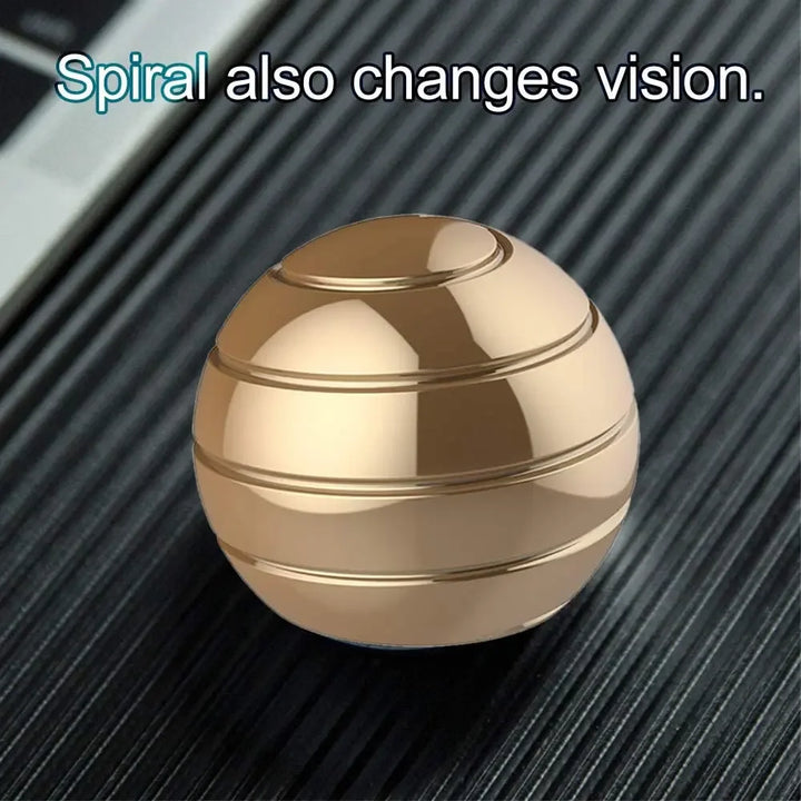 Kinetic Art Desk Fidgets Spinner Toys Illusion Metal Spinner Ball Adults AntiStress Gyro Hand Fingertip Toy Desktop Fingertip