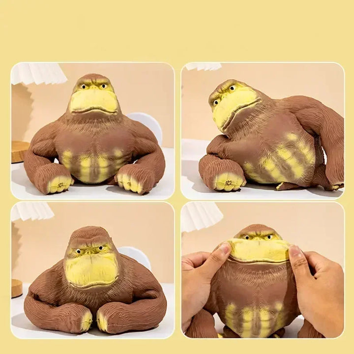 Large Squishy Monkey Antistress Rubber Stretchable Giant Orangutan Indestructible Elastic Gorilla Doll Decompression Monkey Toy