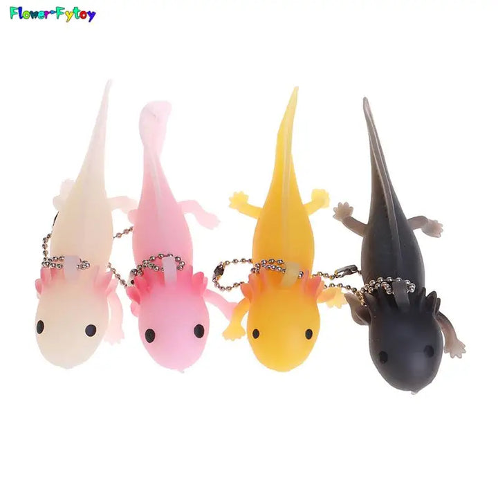 1pc Funny Keychain Antistress Soft Fish Giant Salamande Stress Toy Squeeze Prank Joke Toys For Girls Gag Gifts Brinquedo