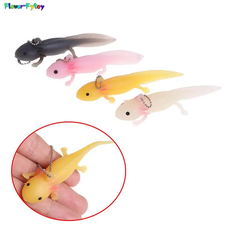 1pc Funny Keychain Antistress Soft Fish Giant Salamande Stress Toy Squeeze Prank Joke Toys For Girls Gag Gifts Brinquedo