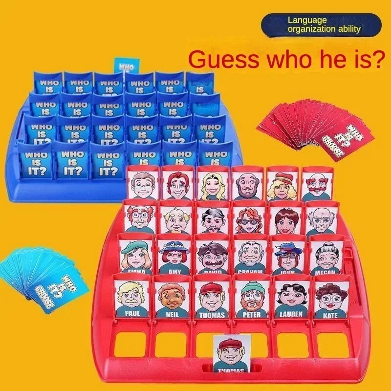 Who Is It Classic Board Games Interactive Party Game Family Memory Guessing Game Kids Funny Montessori Antistress Toy Gift