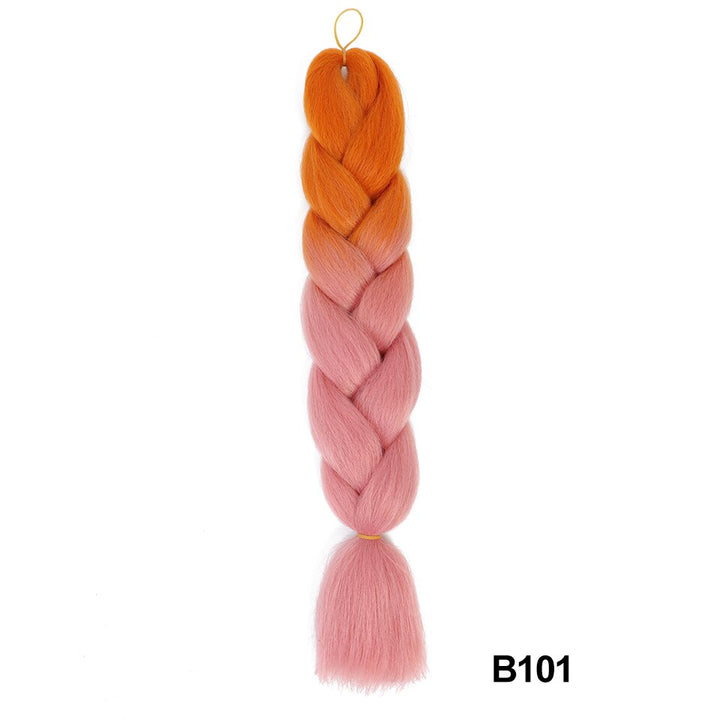 Miss Rola sintetico 24 pollici 100G all'ingrosso singolo colore Ombre incandescente estensione dei capelli torsione trecce jumbo capelli Kanekalon per le donne - Gufetto Brand 