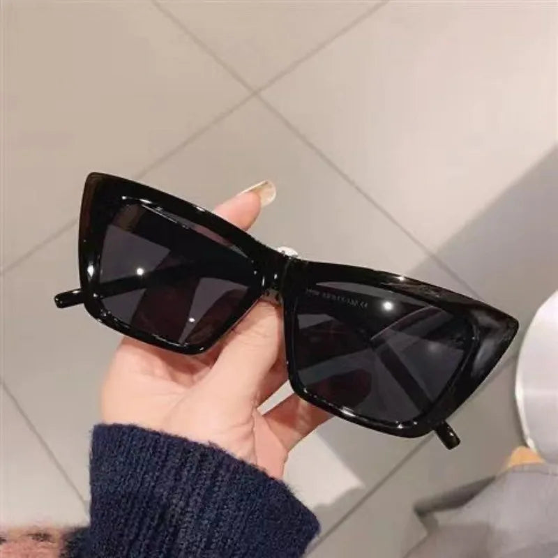 1pc  Vintage Cat Eye Sunglasses Women Square Small Frame Sun Glasses Female Retro Shades Fashion Large-frame Sunglasses - Gufetto Brand 