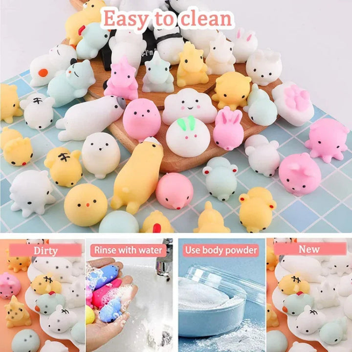 Kawaii Mochi Squishies Anima Squishy Toys for Kids Antistress Ball Squeeze Toy Party Favors Stress Relief Toys for Birthday