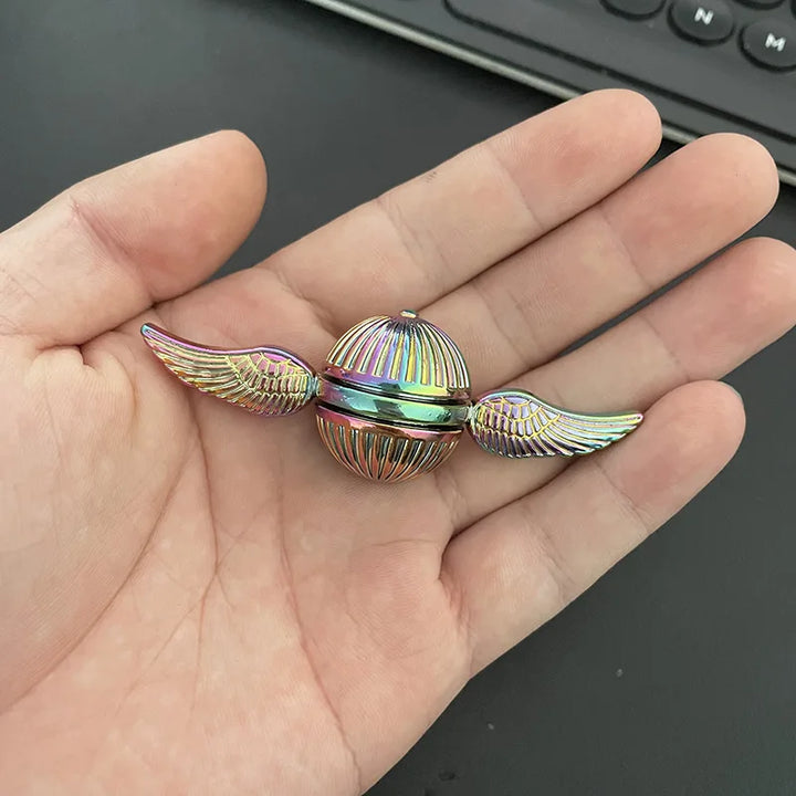 Golden Snitch Cupid Fidget Spinner Antistress Hand Rotation Fidget Toys Angel Wings Hand Spinner Metal Toys For Kids Gift