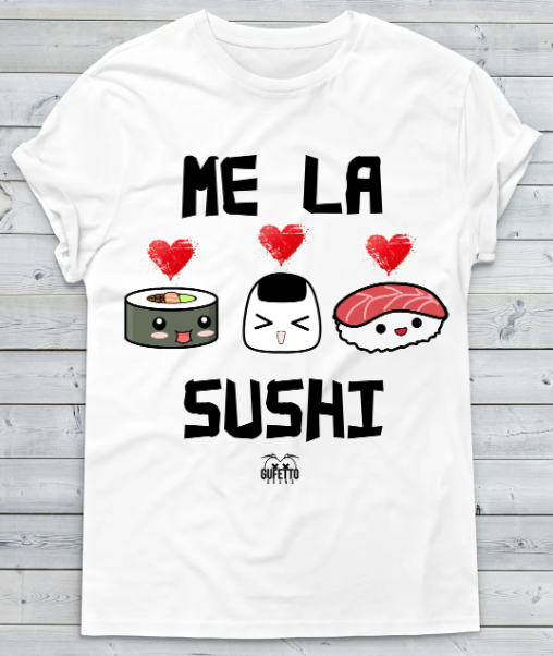 T-shirt Bianca Donna Me la Sushi Outlet