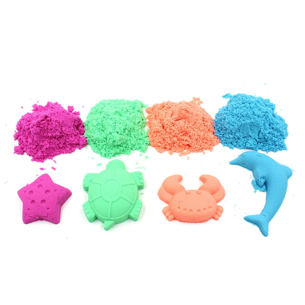 New 1500g Dynamic Sand Toys Magic Clay Colored Soft Slime Space Sand Supplies Play Sand Model Tools Antistress Toys for Kid