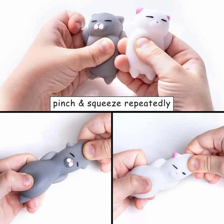 Mini Squeeze Stretchy Toy Squishy Cat Cute Kawaii  Animal Healing Stress  Fidget Vent Toys Funny Antistress Gift Christmas Prese