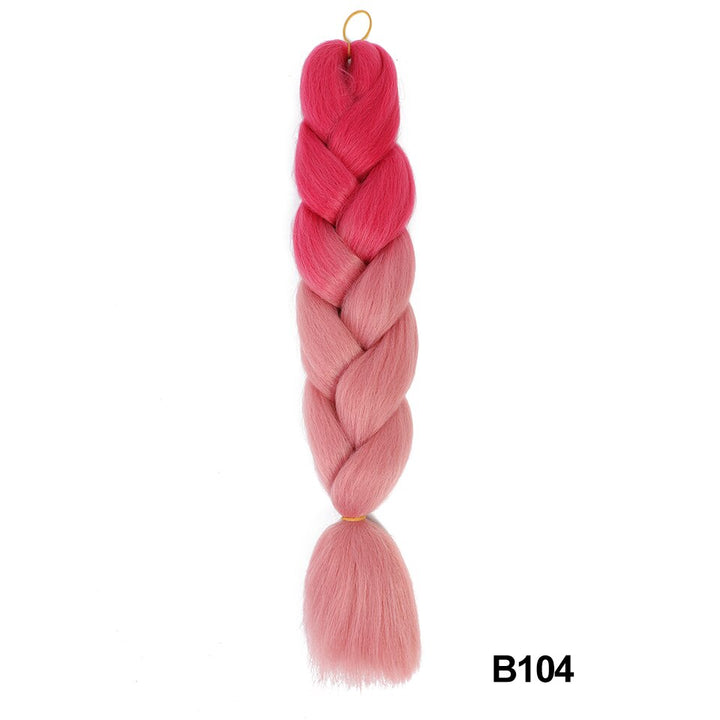 Miss Rola sintetico 24 pollici 100G all'ingrosso singolo colore Ombre incandescente estensione dei capelli torsione trecce jumbo capelli Kanekalon per le donne - Gufetto Brand 