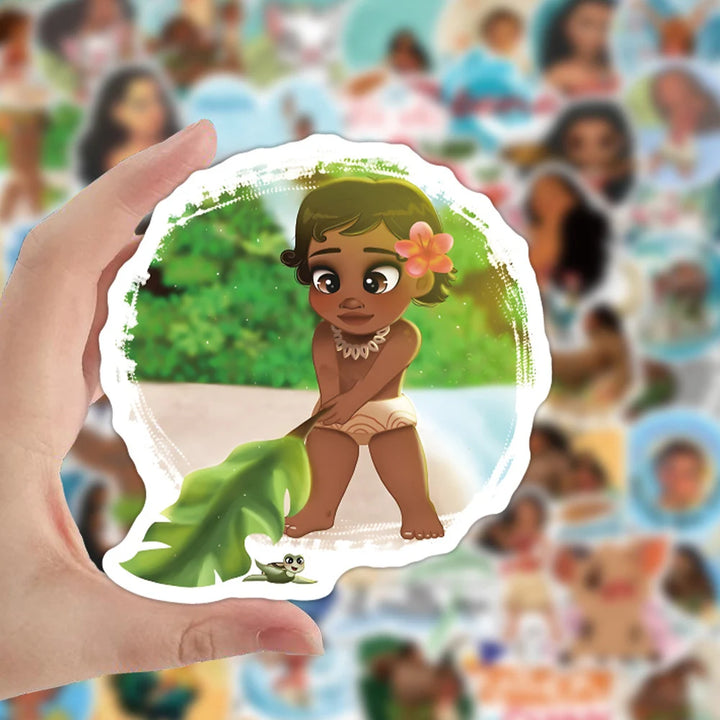 10/30/50/100PCS Cartoon Disney Movie Moana Graffiti Stickers DIY Laptop Luggage Scrapbook Bike Phone Waterproof Sticker Decal - Gufetto Brand 