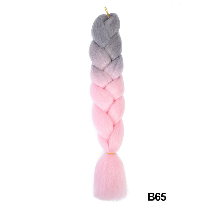 Miss Rola sintetico 24 pollici 100G all'ingrosso singolo colore Ombre incandescente estensione dei capelli torsione trecce jumbo capelli Kanekalon per le donne - Gufetto Brand 