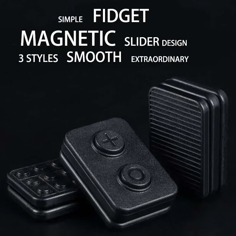 Push Clickers Haptic Antistress Adults Focus Desk Sensory Fidget Kids Gift Fun ABS Magnetic Sliders EDC Toy